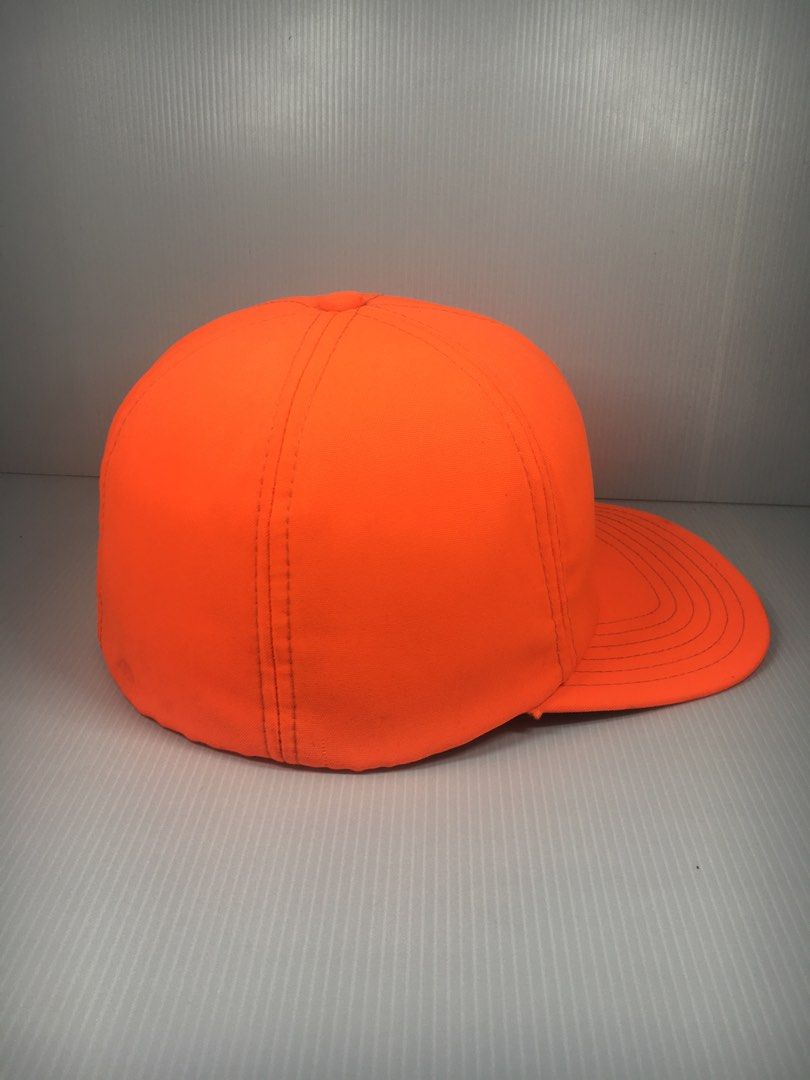 Vintage Fluorescent Orange Hunting Cap, Men's Fashion, Watches