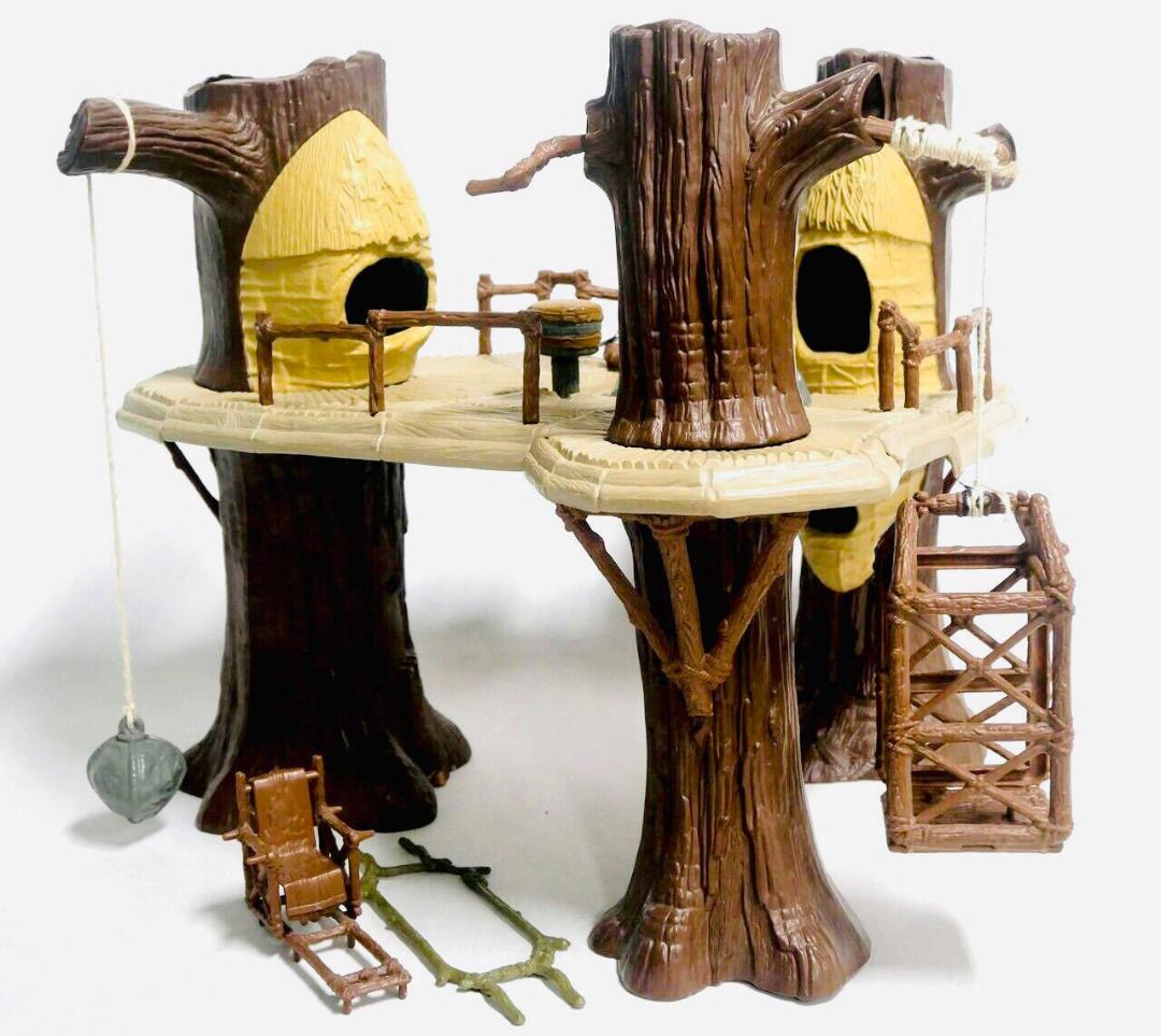 VINTAGE KENNER 1983 STAR WARS RETURN OF THE JEDI EWOK VILLAGE