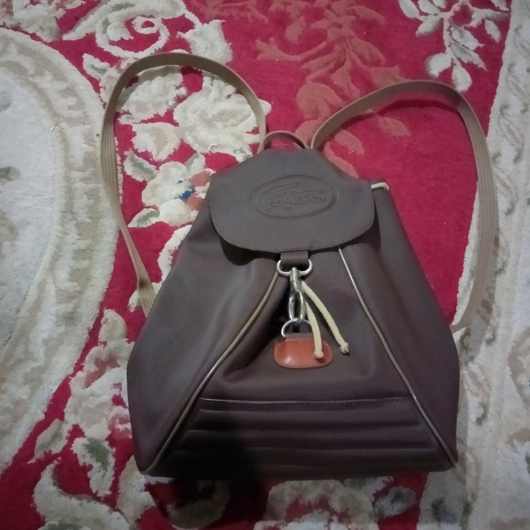 Vintage lacoste clearance bag