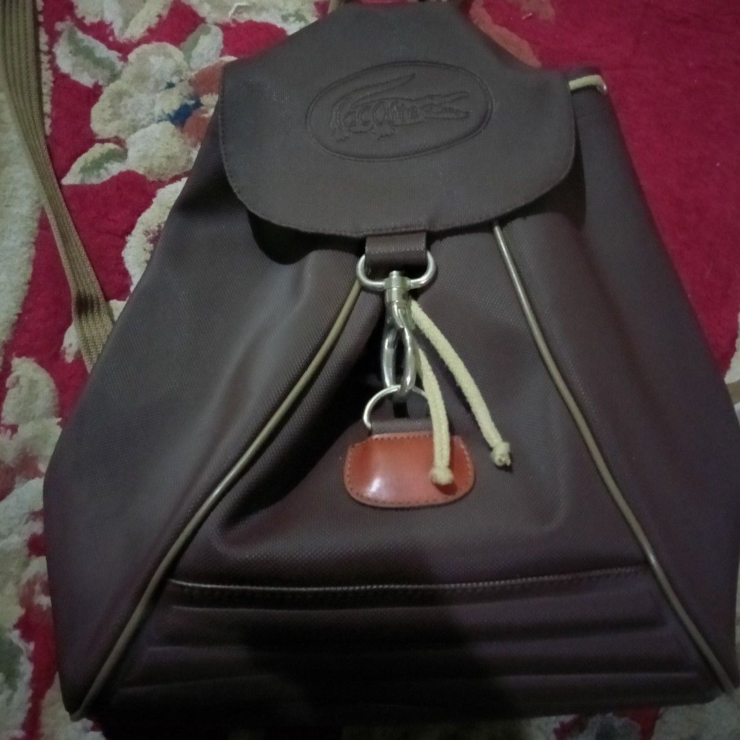 Vintage Lacoste bag pack Men s Fashion Bags Backpacks on Carousell