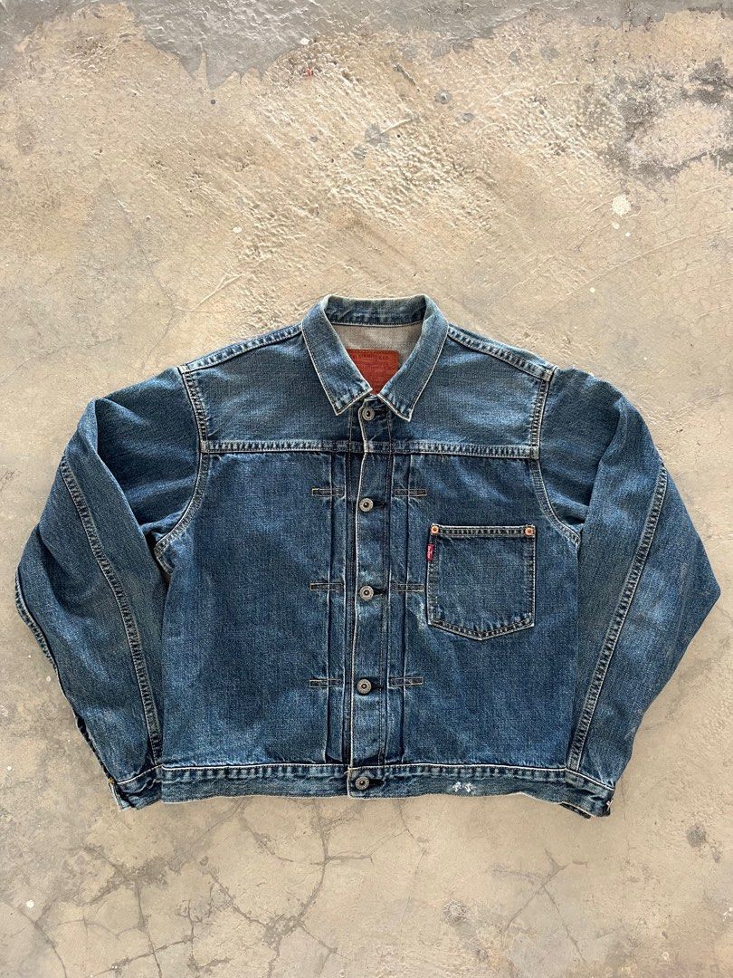 Vintage Levis Type 1 BigE Selvedge Denim Jacket Men s Fashion