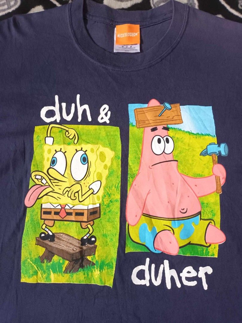 Vtg Spongebob Shirt Dated 2004 by Nickelodeon Med-Large (L30 W20