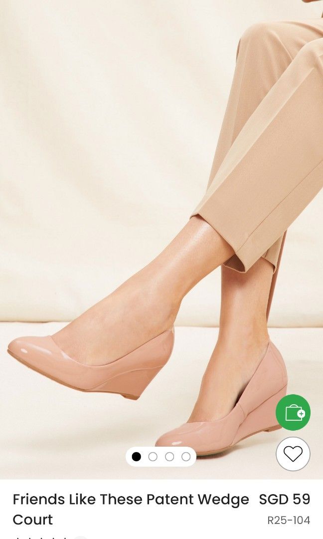 Wide feet nude wedge Women s Fashion Footwear Wedges on Carousell