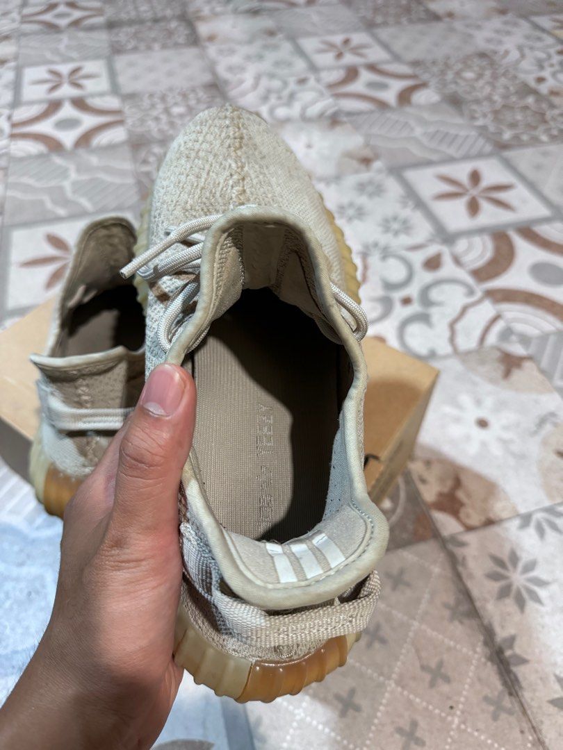Sesame yeezy 350 on feet top