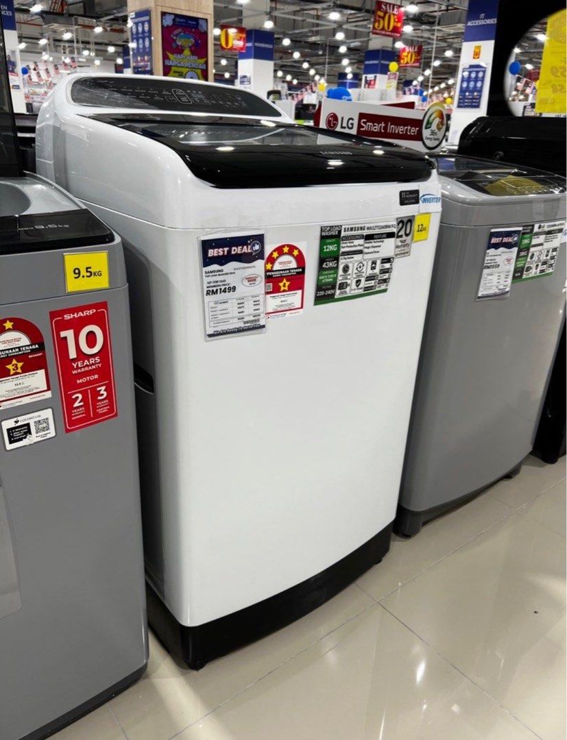 11.11 Special ! Display set Samsung top load washer 12KG, TV & Home