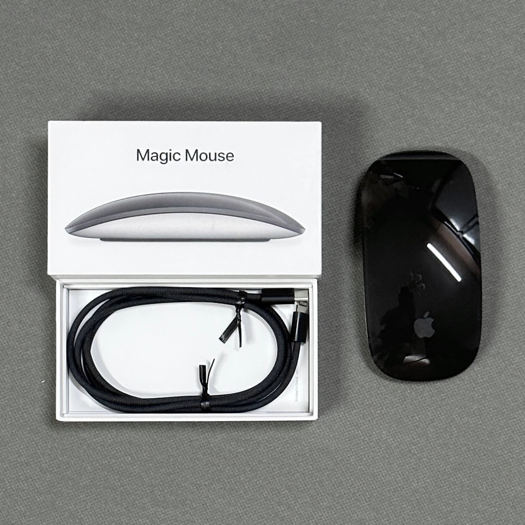 99% New Apple Magic Mouse Space Grey 太空灰(Black) A1657, 電腦