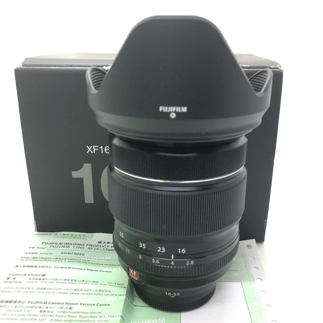 新淨行貨Fujifilm XF 16-55mm F2.8 R LM WR, 攝影器材, 鏡頭及裝備