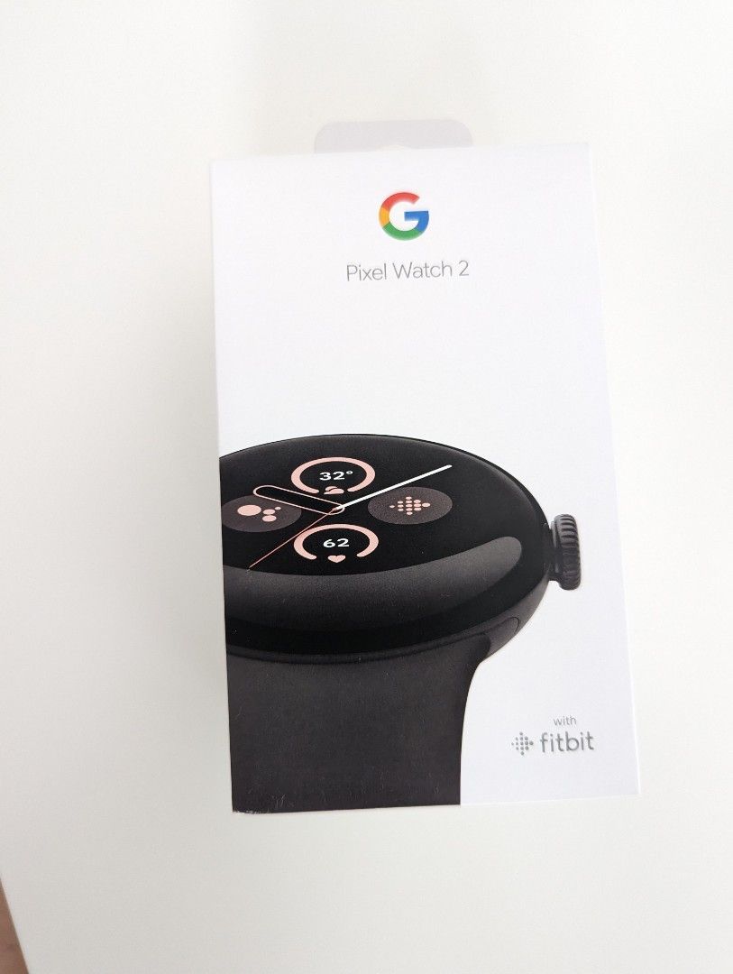 全新未拆盒google pixel 2 黑色, 手提電話, 智能穿戴裝置及智能手錶
