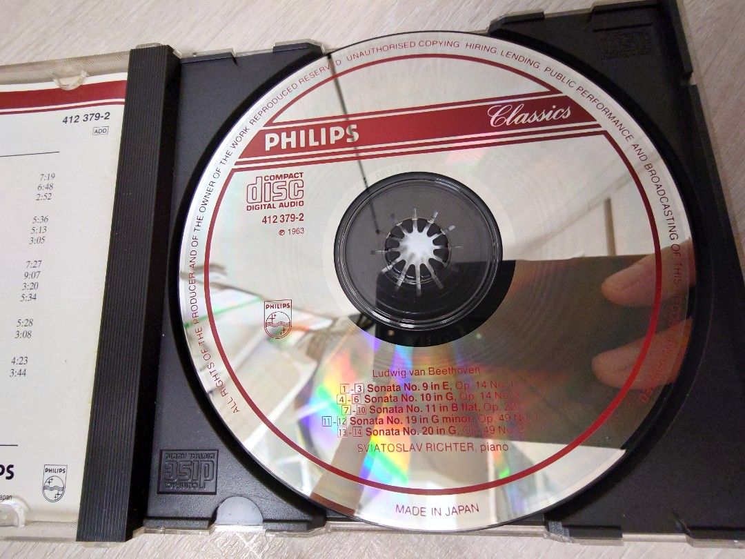 古典SAIVTOSLAV RICHTER BEETHOVEN PIANO SONATAS CD MADE IN JAPAN