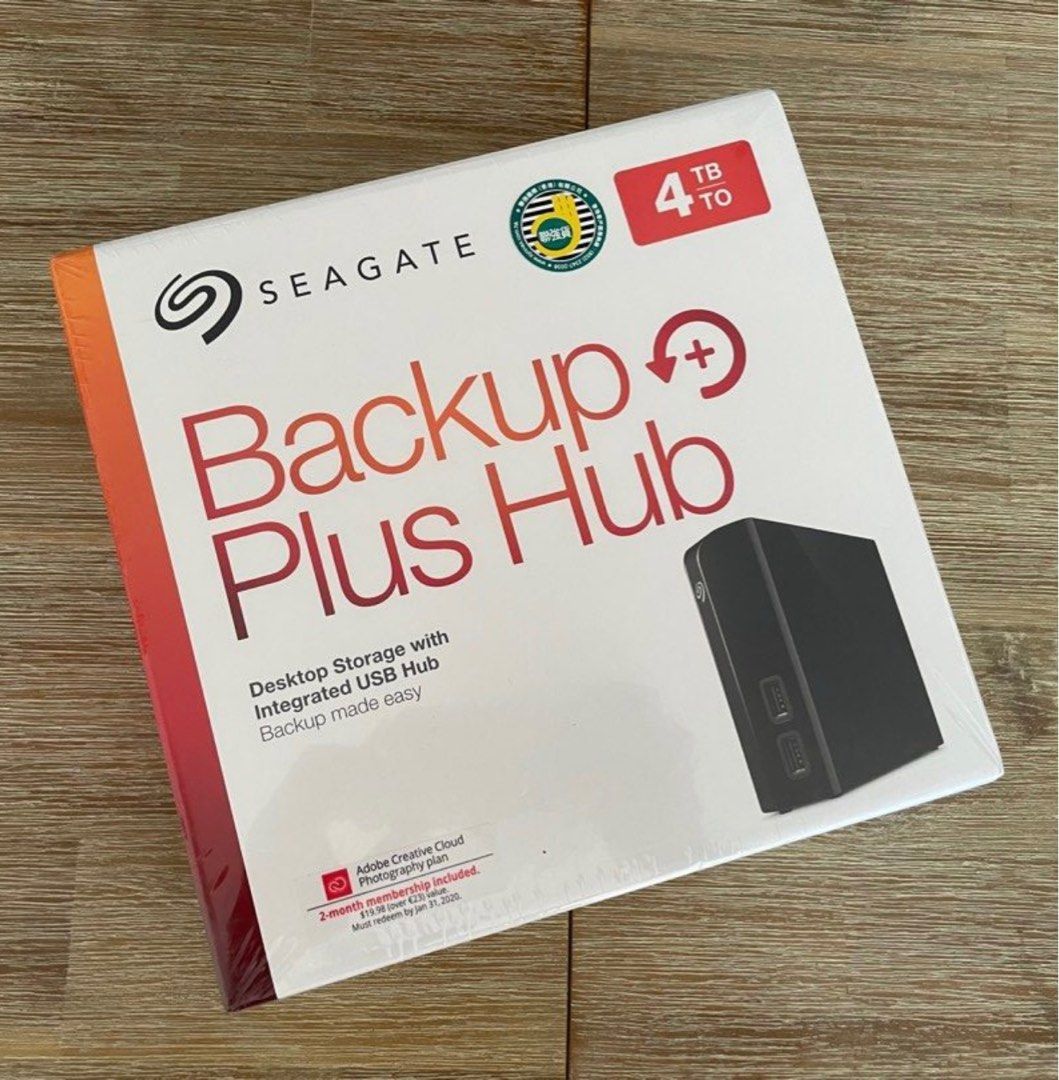 全新未開Seagate Backup Plus Hub 4TB Harddisk, 電腦＆科技, 電腦周邊