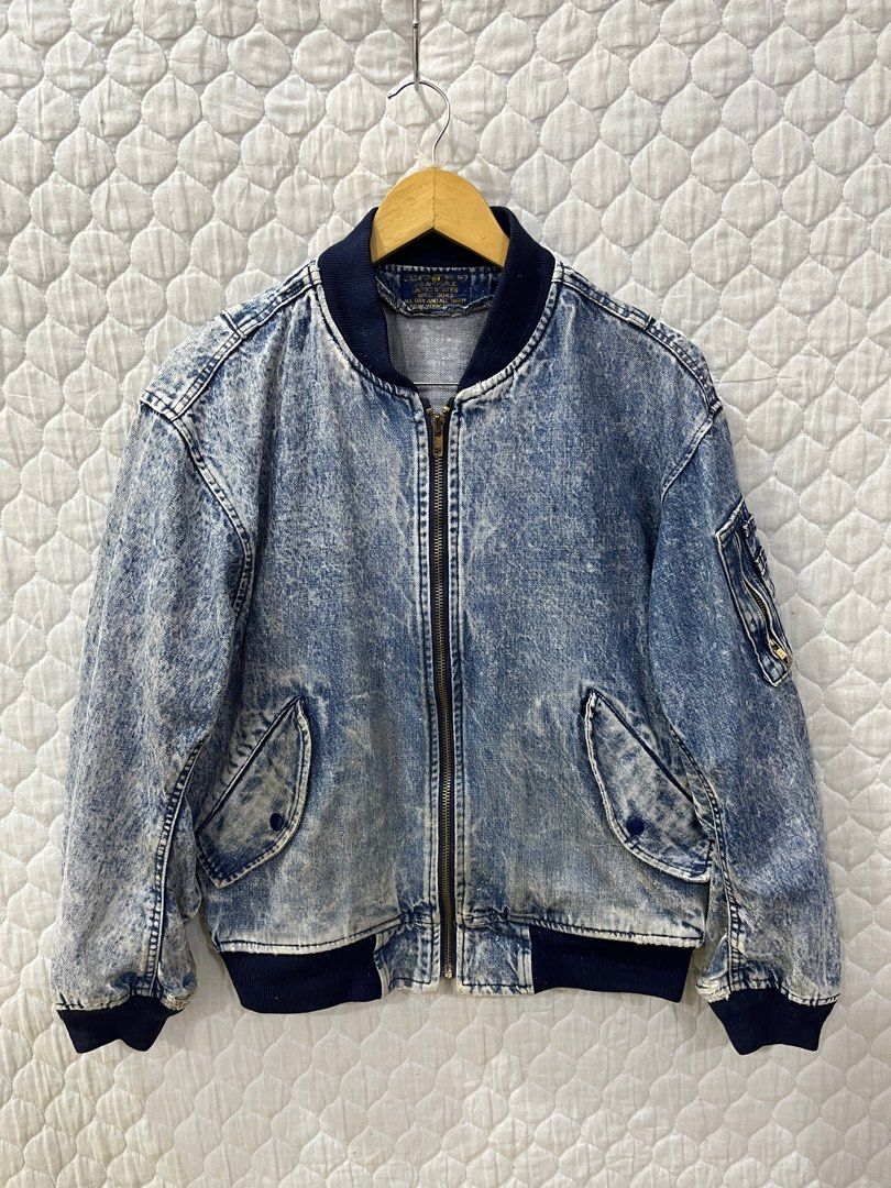 Denim bomber jacket vintage online