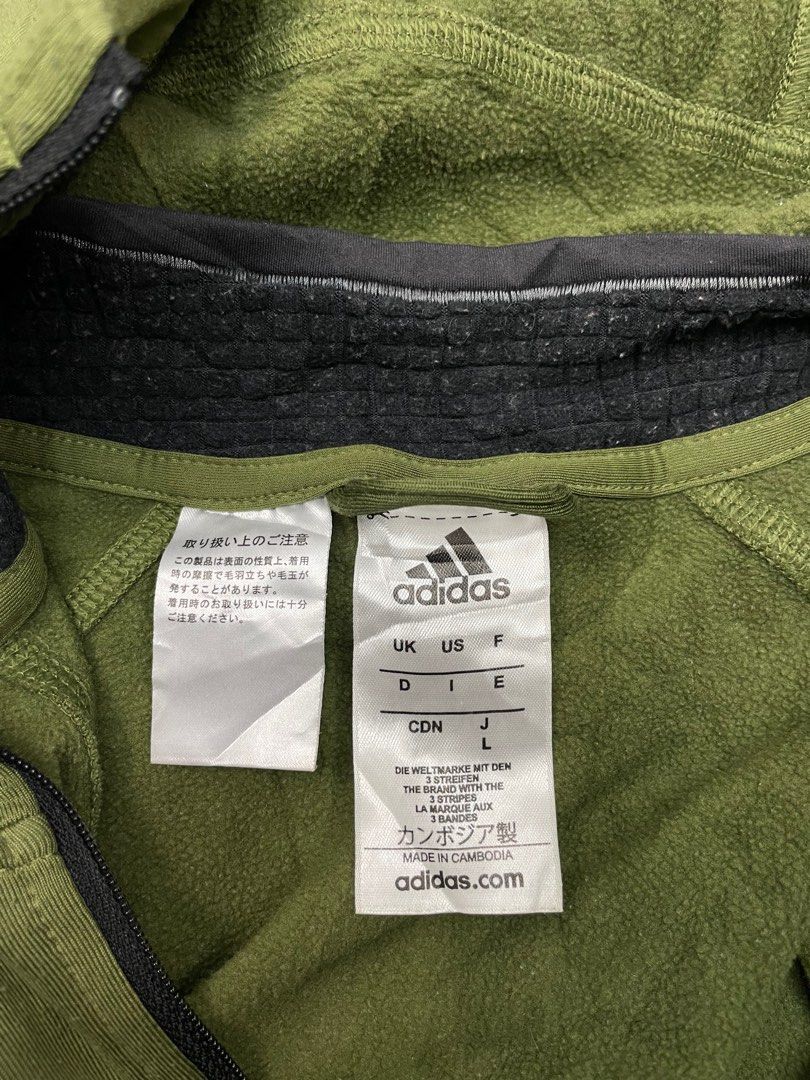 Adidas originals hoodie on sale mit logo-streifen - olivgrün