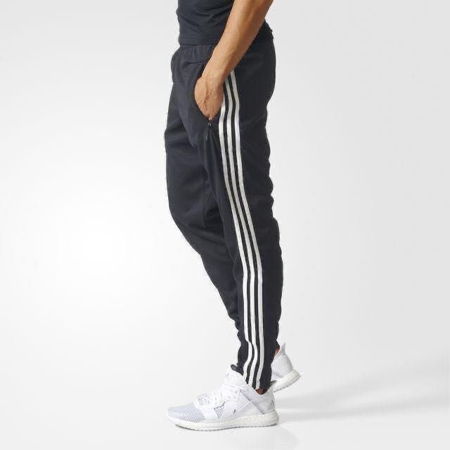 Adidas 3 on sale stripe tiro joggers