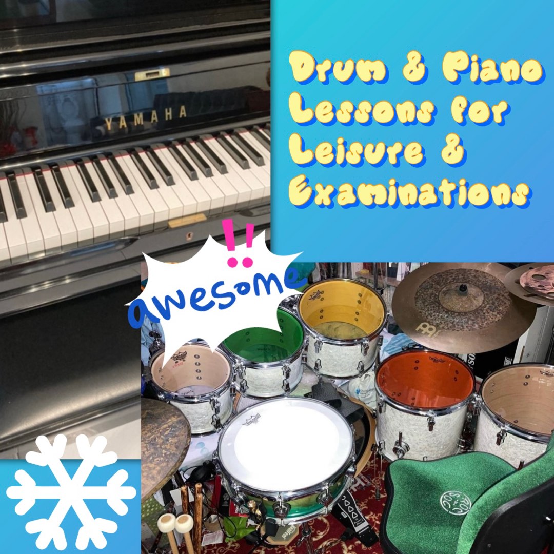 Affordable Private Drum & Piano Lessons, Learning & Enrichment, Music