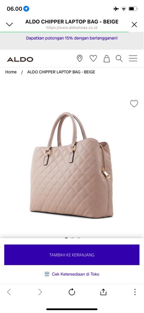 ALDO CHIPPER LAPTOP BAG, Barang Mewah, Tas & Dompet di Carousell