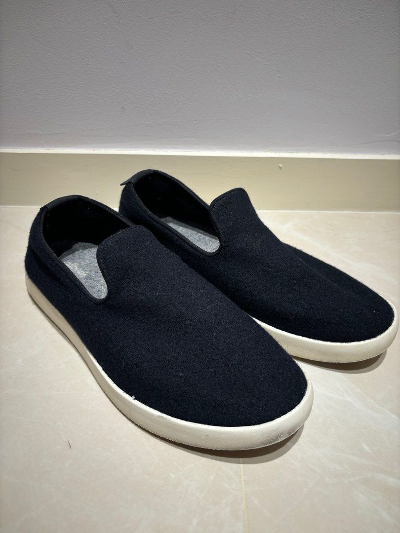 Allbirds Men s Wool Loungers black wool cream sole