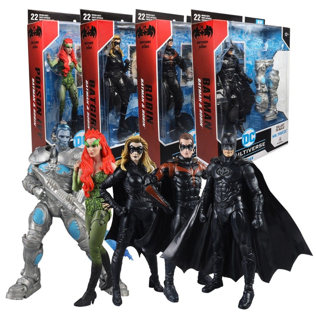 back order* McFarlane DC Multiverse Batman & Robin Movie Wave with Mr  Freeze BAF Set of 4, Hobbies & Toys, Toys & Games on Carousell