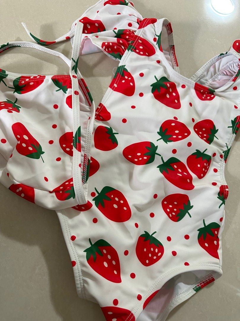 Red outlet baby swimsuit