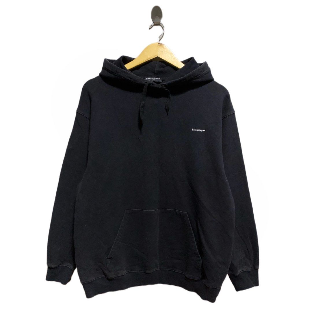 balenciaga small logo hoodie