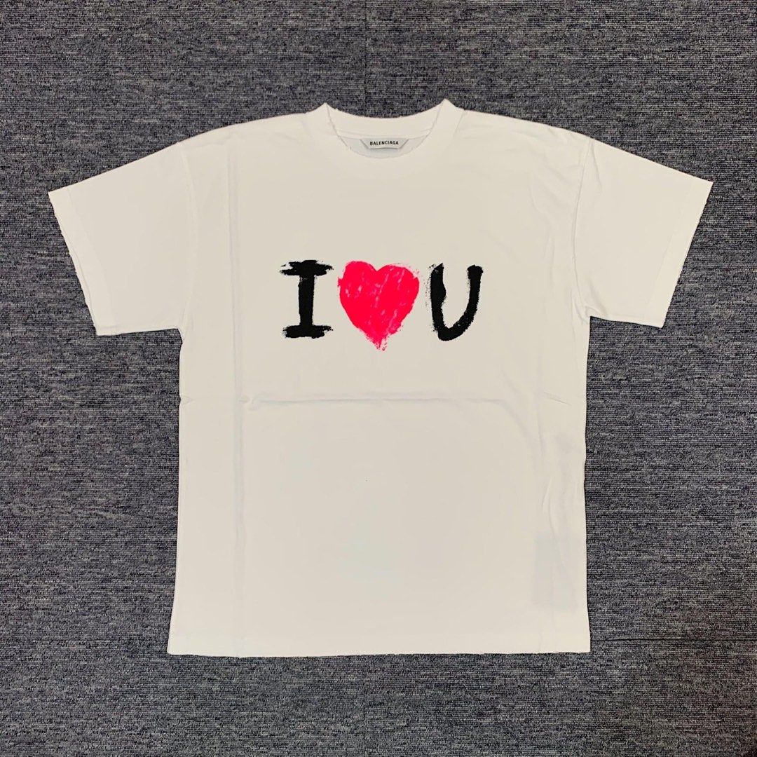 balenciaga heart tee