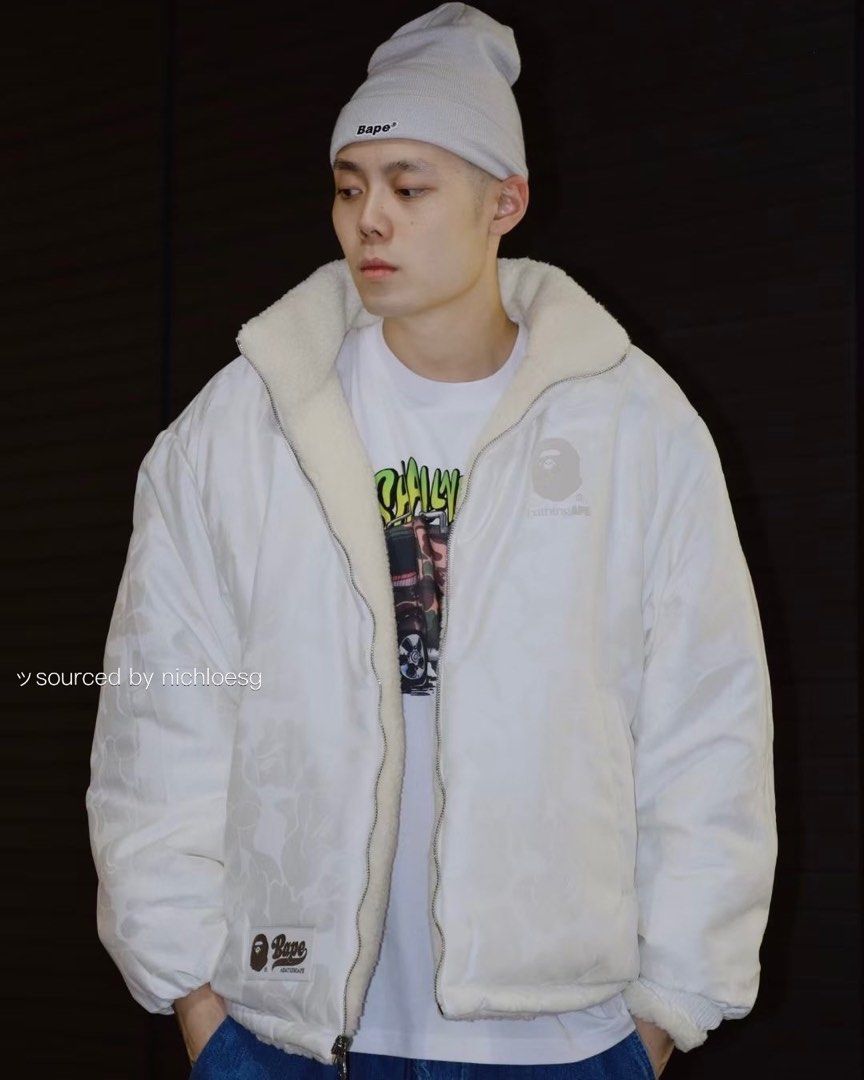 White bape clearance jacket