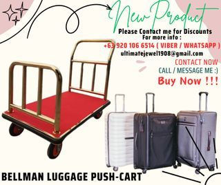 BELLMAN LUGGAGE PUSH-CART FOR HOTELS - GOOD QUALITY LUGGAGE