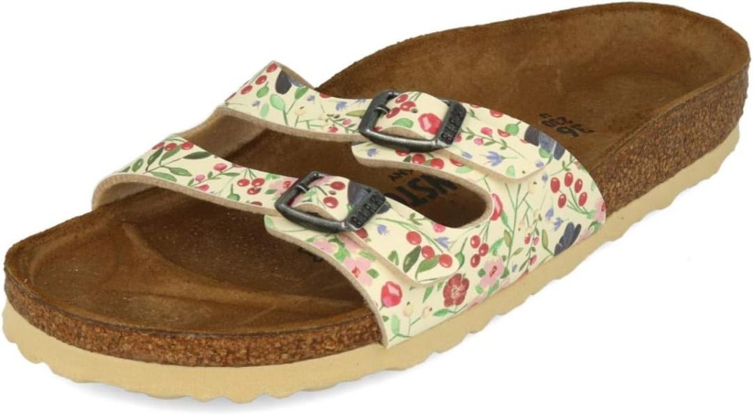 Birkenstock meadow flowers beige hotsell