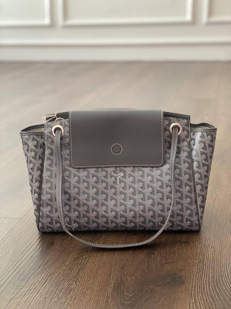 BNIB Goyard Rouette Flap Bag Sling Bag Grey Size 30 x 24 x 14 cm