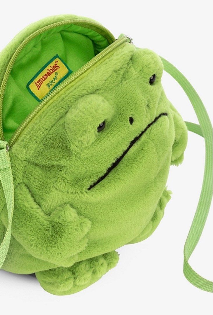 Jellycat Ricky Rain Frog Plush Shoulder Bag