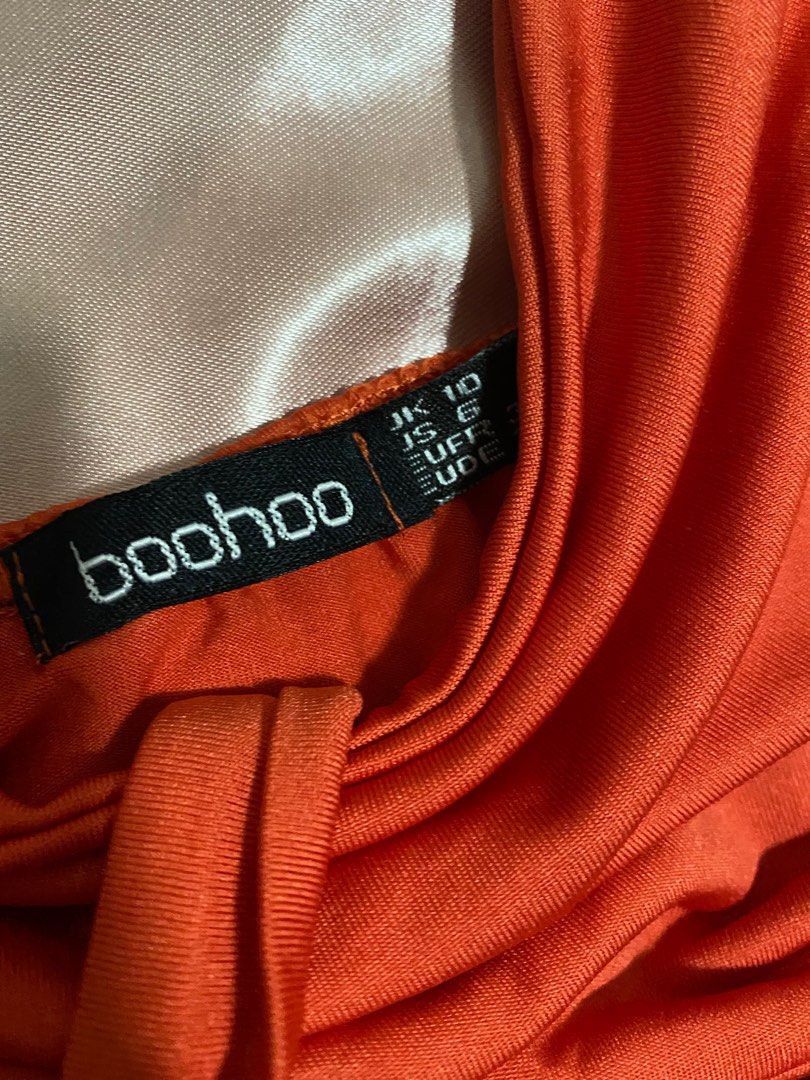 Buy Boohoo O Ring Crochet Bralette In Orange