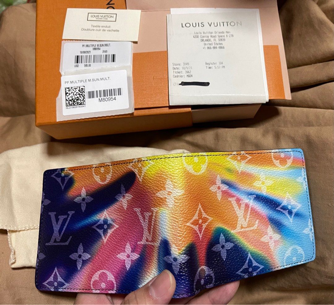 M80954 Louis Vuitton Monogram Sunset Multiple Wallet