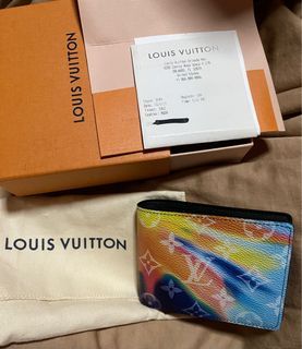 Louis Vuitton Multiple Wallet Monogram Macassar Minty Green in Coated  Canvas/Cowhide Leather - US