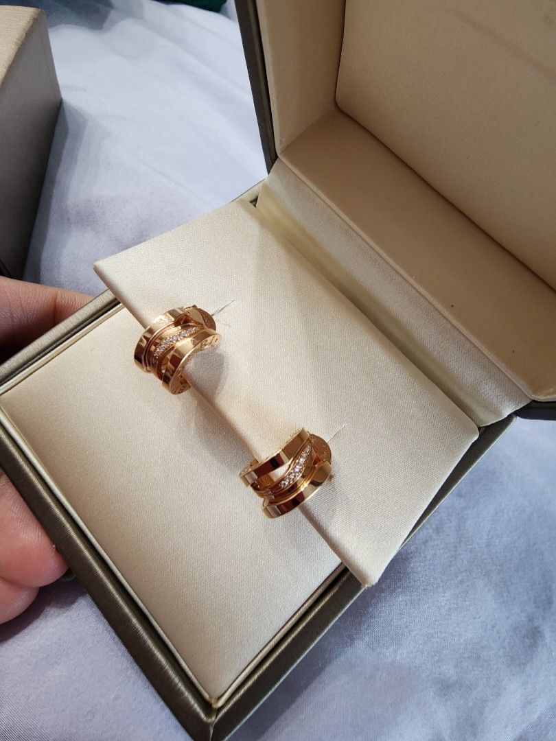 Bvlgari rose gold earrings sales