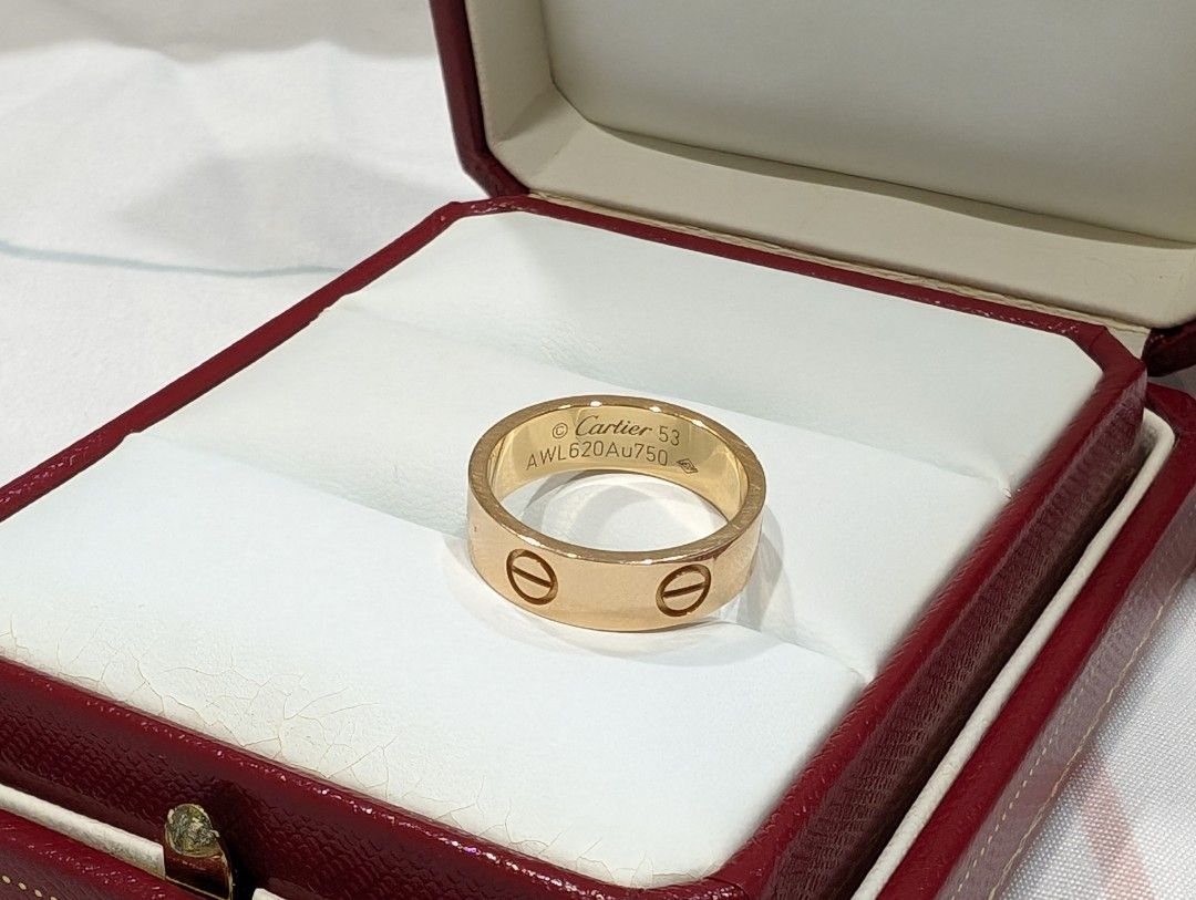 Cartier love discount ring rose gold