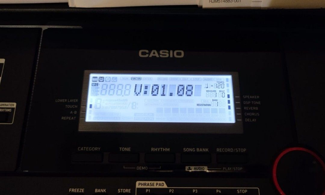 Casio ct sale x5000 demo