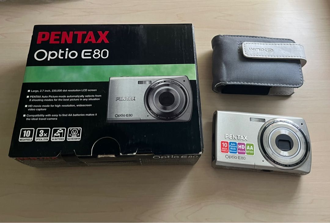 CCD相機pentax optio E80, 攝影器材, 相機- Carousell
