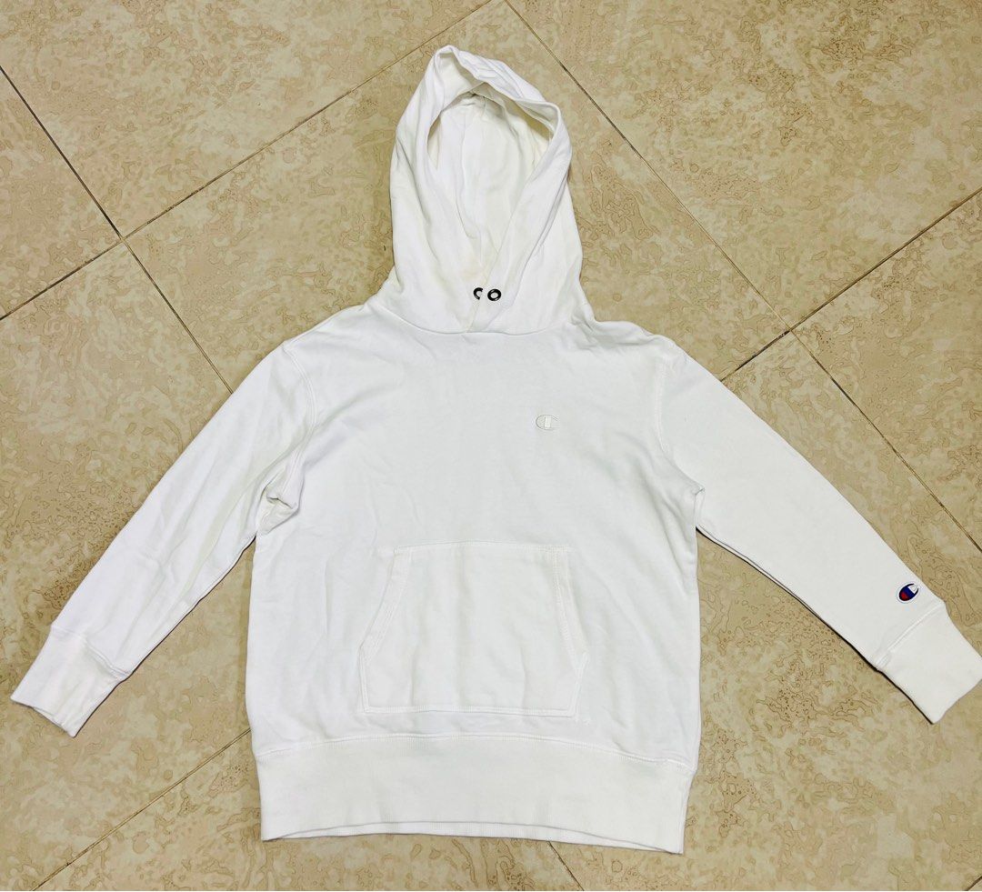 White champion hoodie kids hot sale