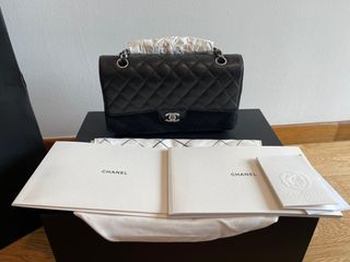 myluxurydesignerbranded - Excellent Like New Authentic Chanel Classic Jumbo  Pearly Champagne Caviar Gold Hardware Flap Hardware Flap Bag series 16 with  RM16,xxx only!