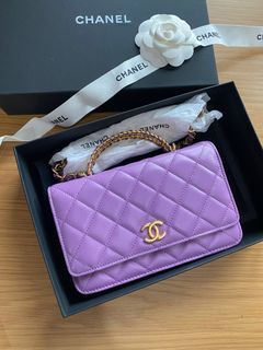 Chanel Black Caviar with Gold Hardware Wallet on Chain (WOC
