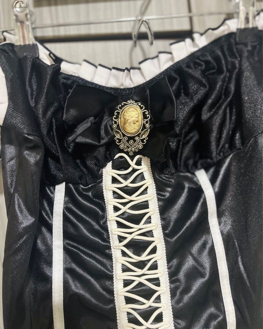 Classic French Maid Costume (from Leg Avenue) (Category: Undergarments & Loungewear) located in Pasig City. Submitted by missunclutter (Listing ID 1264650314, Image 3). Description: I ordered this from Leg Avenue online. I wore it once during my mom’s Costume Birthday Party. It’s great for a Halloween costume, cosplay, or after-hours bedroom roleplay! 😉 It comes with a feather duster, white stockings, an apron, and white ribbons. Check for more 