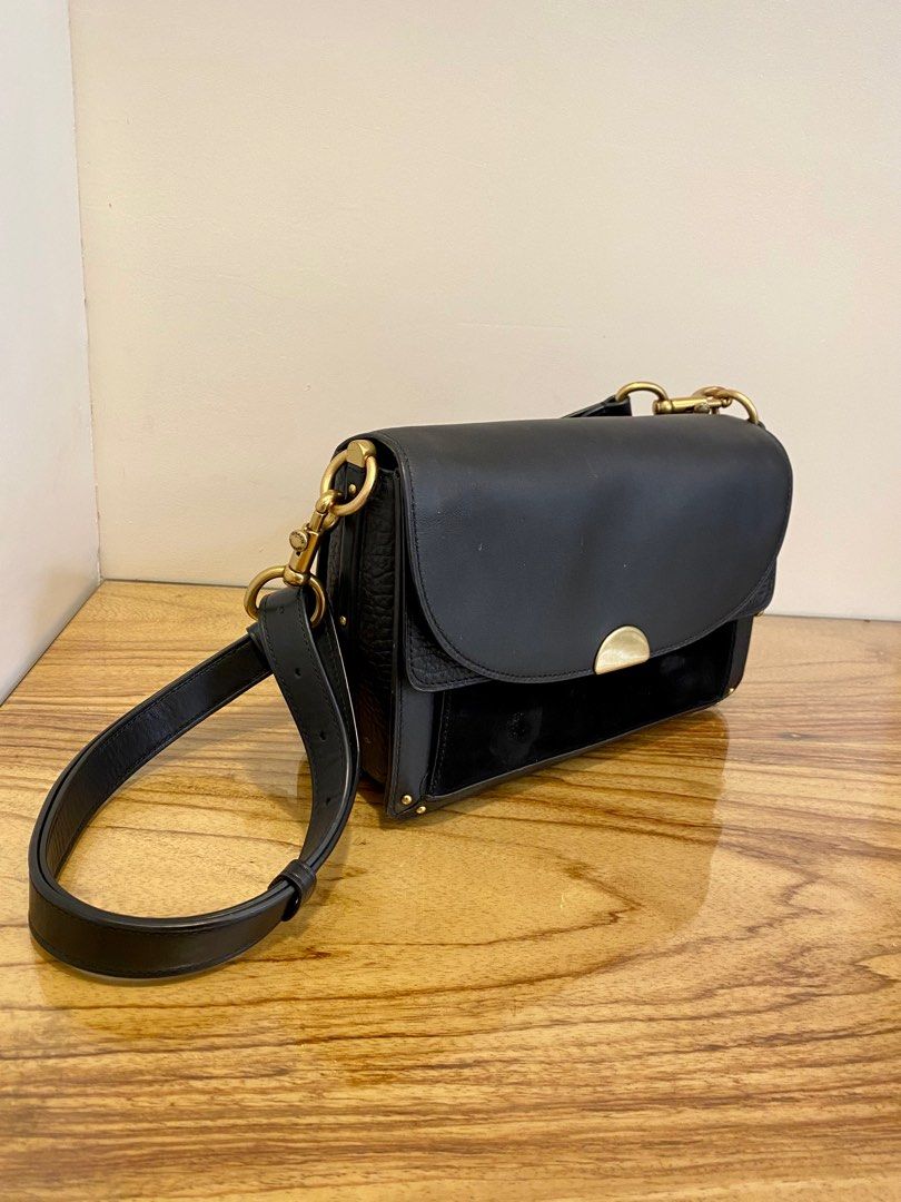 Coach mixed leather dreamer satchel online