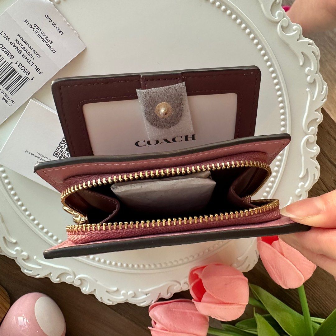 COACH PENNIE CARD CASE IN SIGNATURE CANVAS / COACH OUTLET PURCHASE UNBOXING