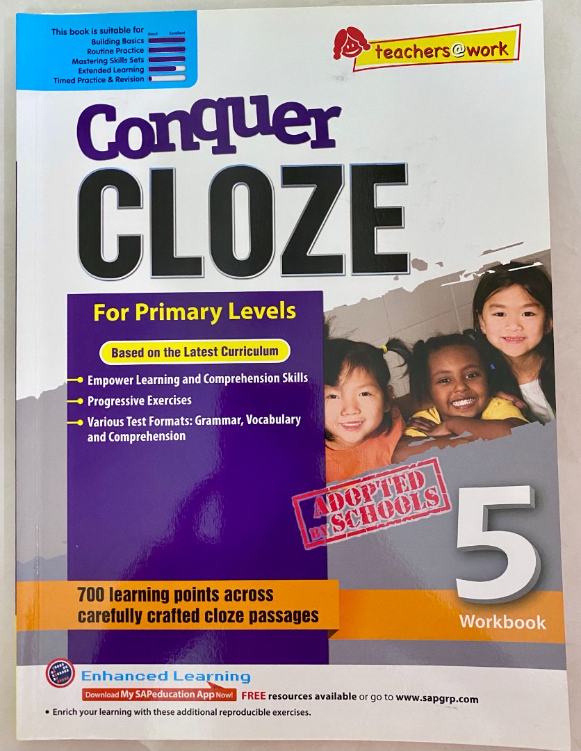 Conquer Cloze For Primary Levels Workbook 5 (Singapore Asia Publisher ...