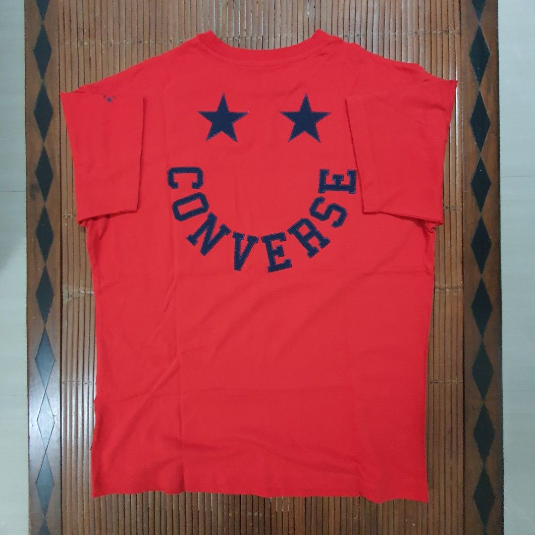 Red sales converse shirt