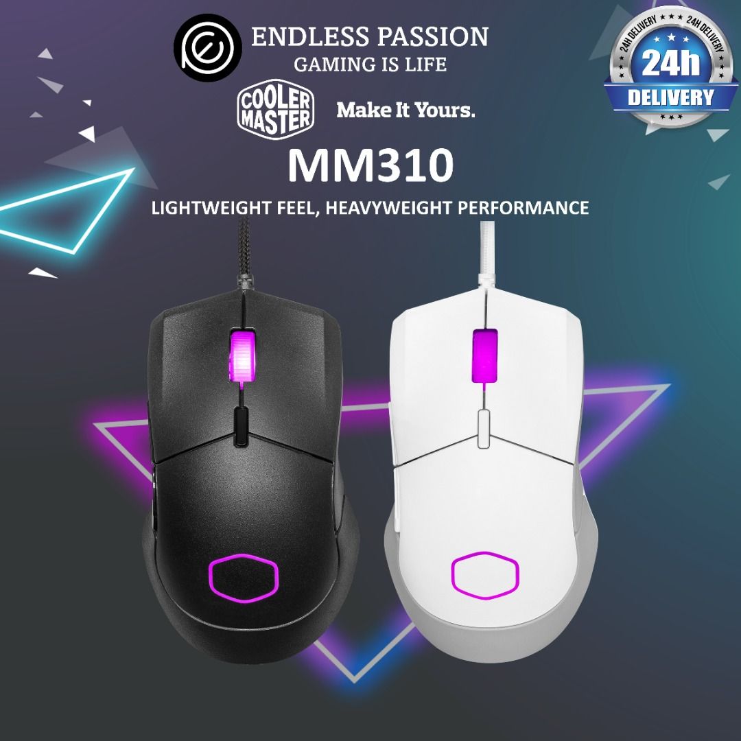 Cooler Master MM310 RGB Gaming Mouse - MM-310-KKOL1, Computers & Tech,  Parts & Accessories, Mouse & Mousepads on Carousell