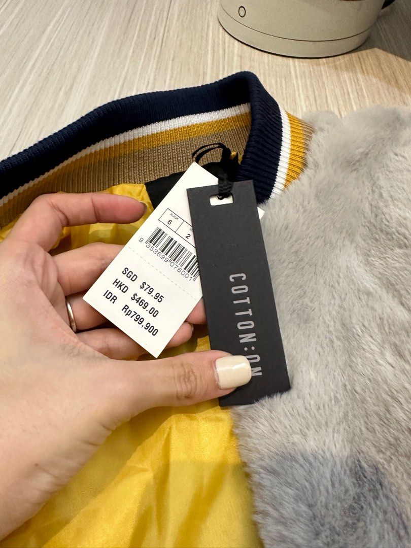 SALE Cotton on fur jacket bomber varsity Women s Fashion Coats