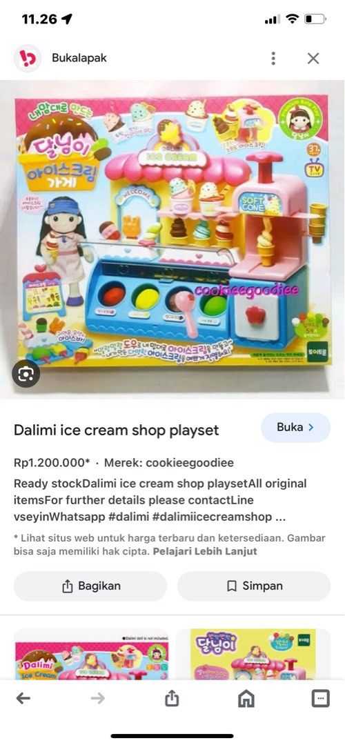Dalimi ice cream sales