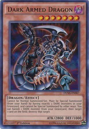 Yu-Gi-Oh Horus The Black Flame Dragon LV8 EEN-ENSE1 Limited Edition PLAYED