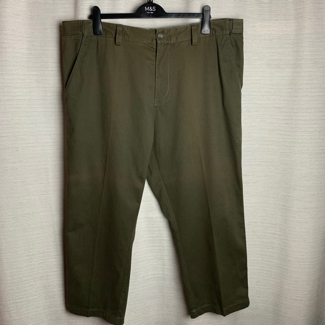 Maine New England Big and tall chocolate tailored fit chinos