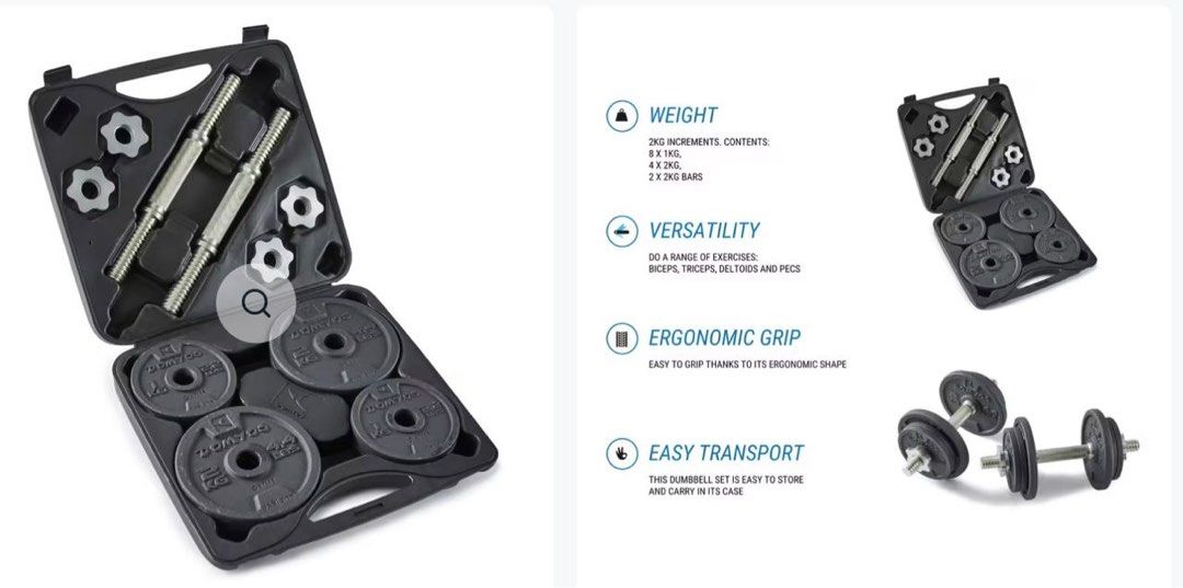 Dumbbell 20 kg decathlon sales